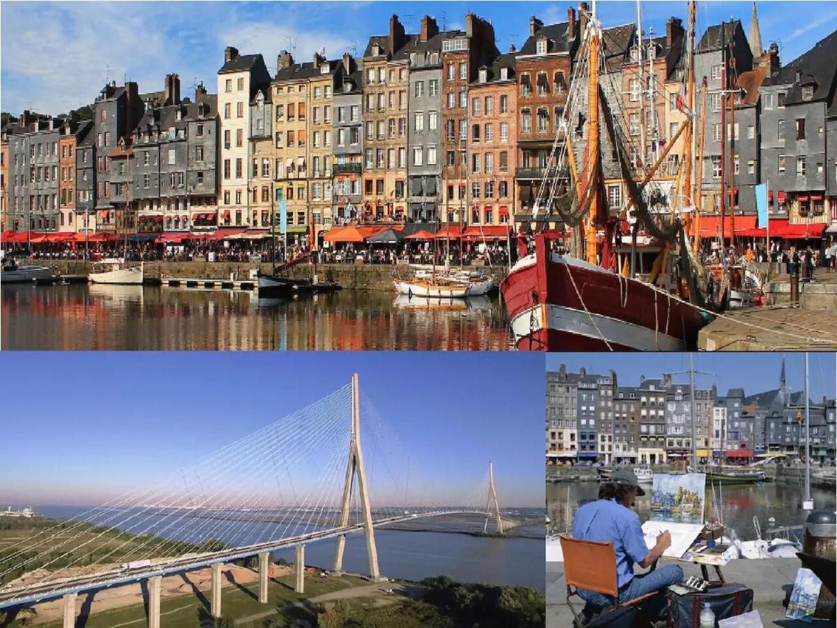 Le Fleur"H"On 11 D'Honfleur, T2 En Residence Avec Piscine, Wifi Et Parking Gratuits เอคโมวิลล์ ภายนอก รูปภาพ
